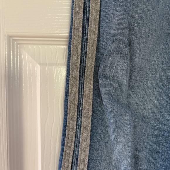 Anthropologie Pilcro Jeans Silver metallic stripe 32 - Picture 8 of 9
